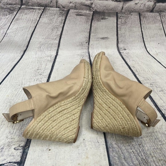Steve Madden Corizon Wedge Open Toe Sandal Beige Womens Size 8.5 - Picture 6 of 10